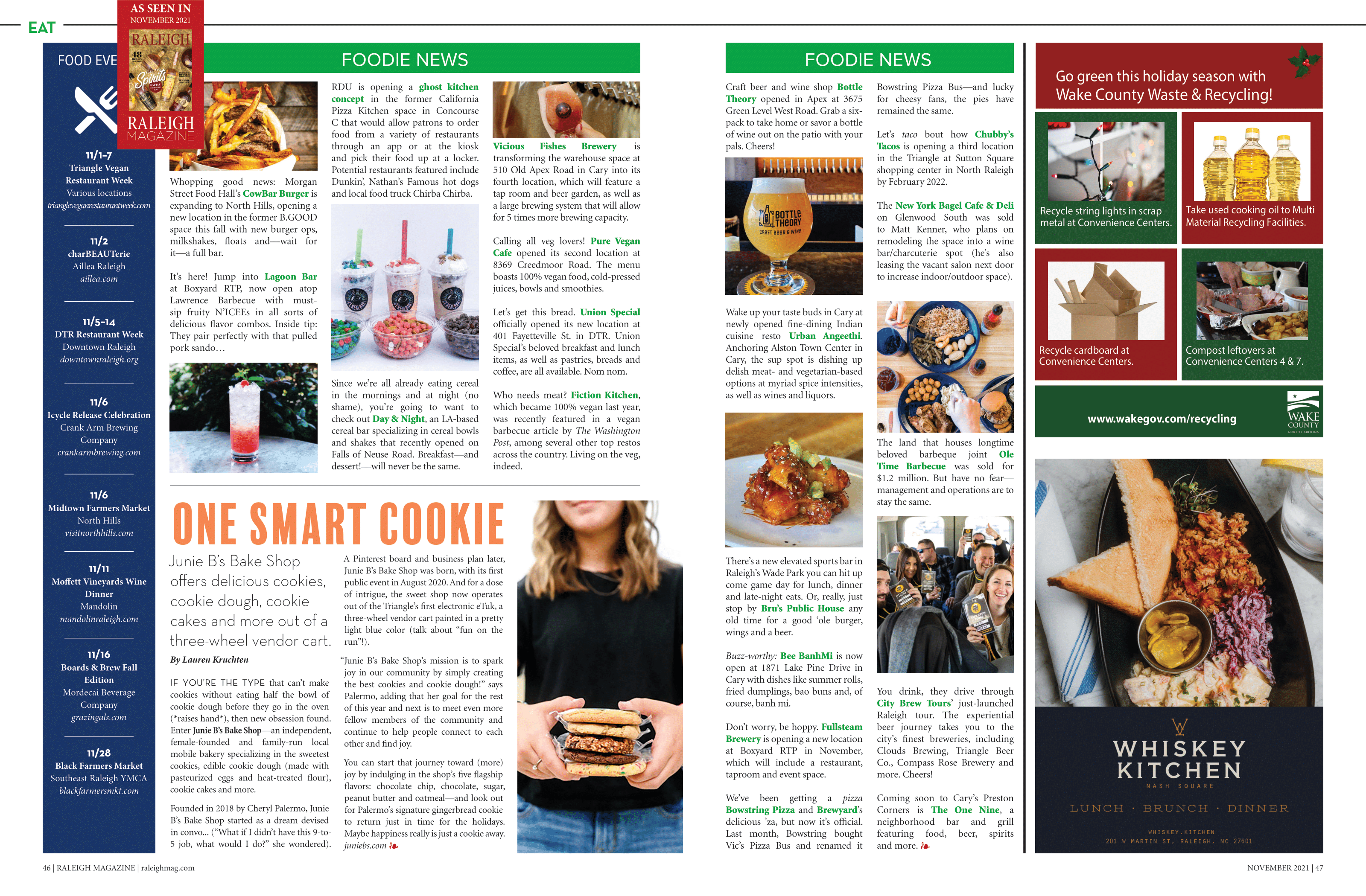 Foodie News Raleigh Magazine Feature